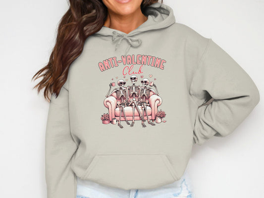 ANTI-VALENTINE - Cotton Hoodie