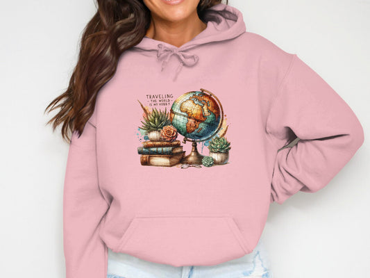 Travel Is My Hobby Cotton Hoodie