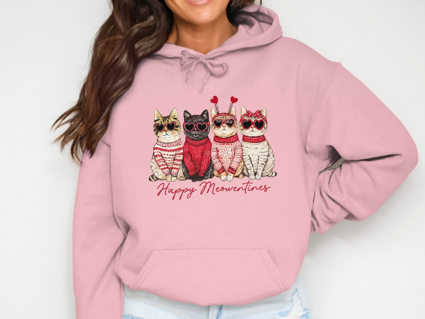 Purr-fect Meowentine - Cotton Hoodie