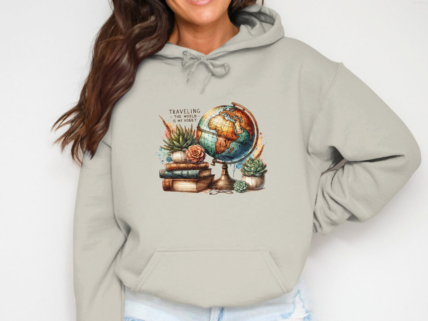 Travel Is My Hobby Cotton Hoodie