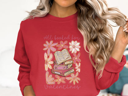 ♥️All Booked for Valentines - Cotton Sweatshirt📚✨