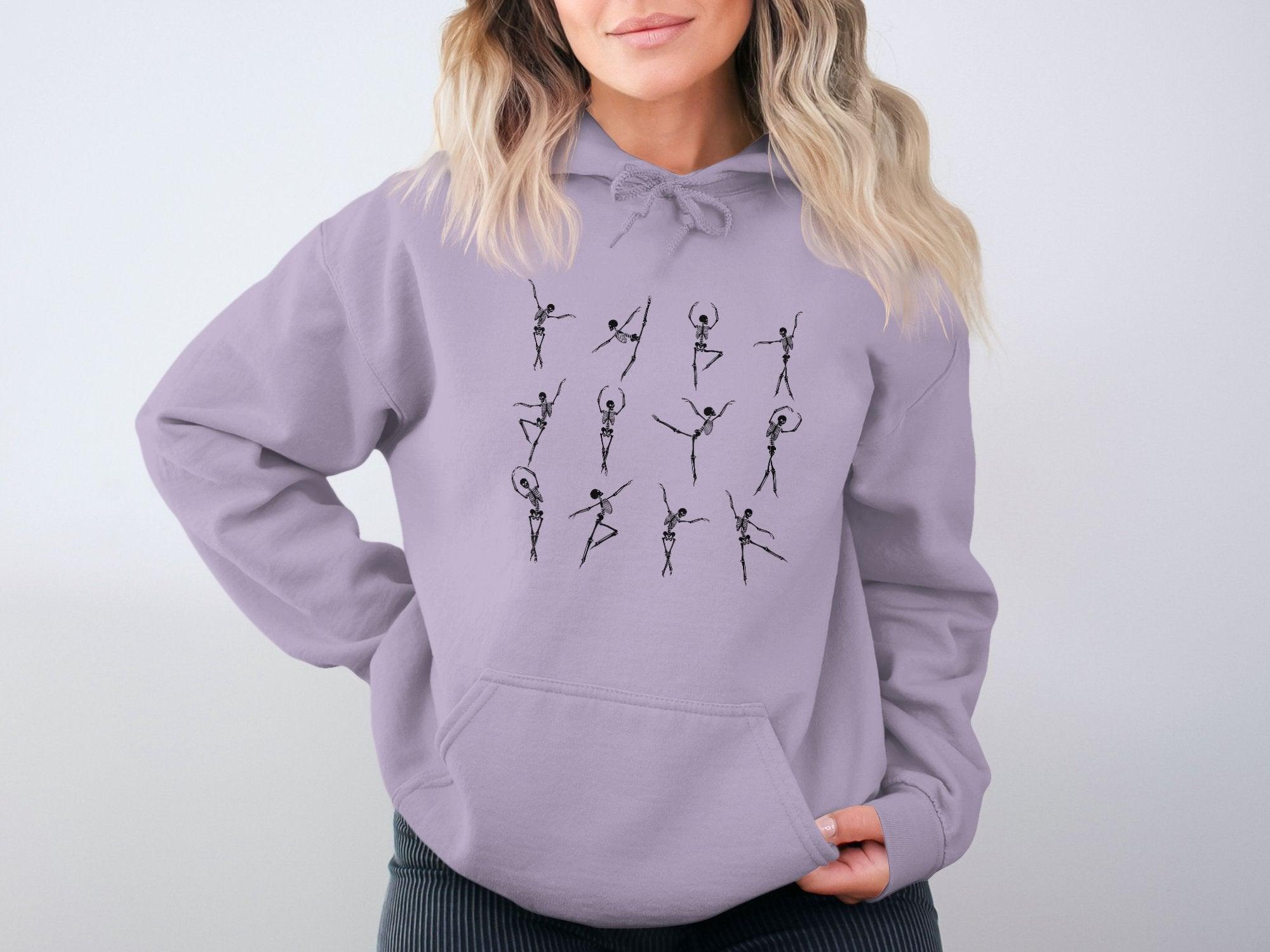 Dancing Skeleton 1 Organic Cotton Hoodie