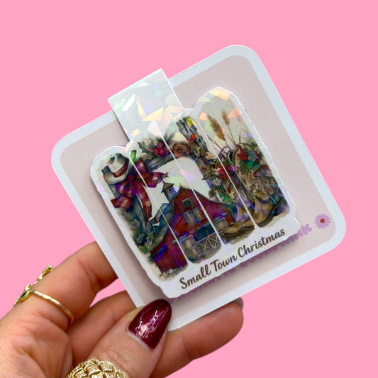 🎄 Small Town Christmas Magnetic Bookmark 🎄