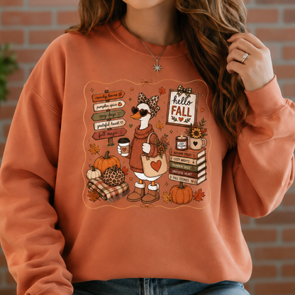 Hello Fall Goose Sweatshirt 🍂🪿