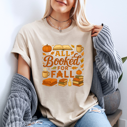 📚🍁 All Booked for Fall Tee 🍂☕
 100% Organic cotton