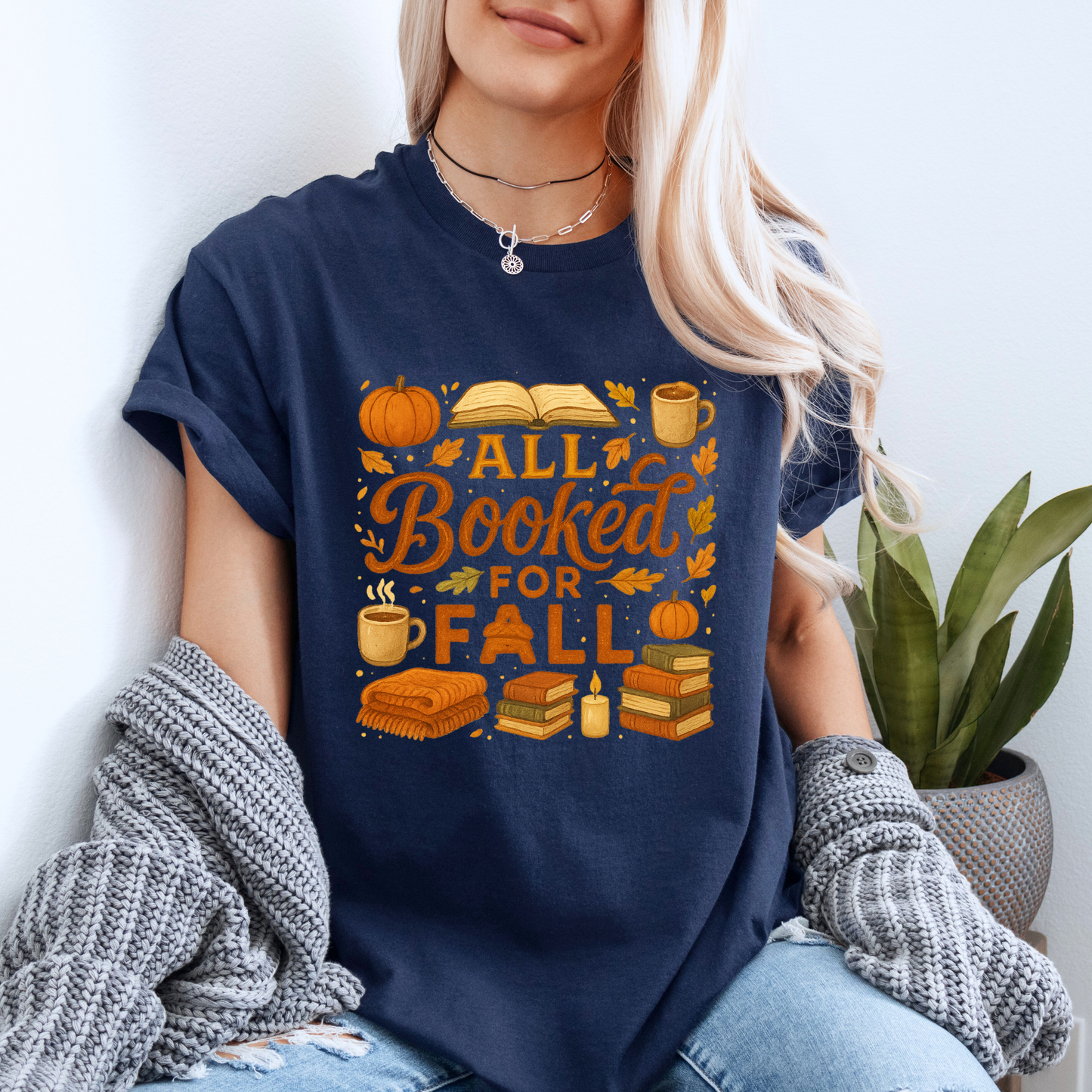 📚🍁 All Booked for Fall Tee 🍂☕
 100% Organic cotton