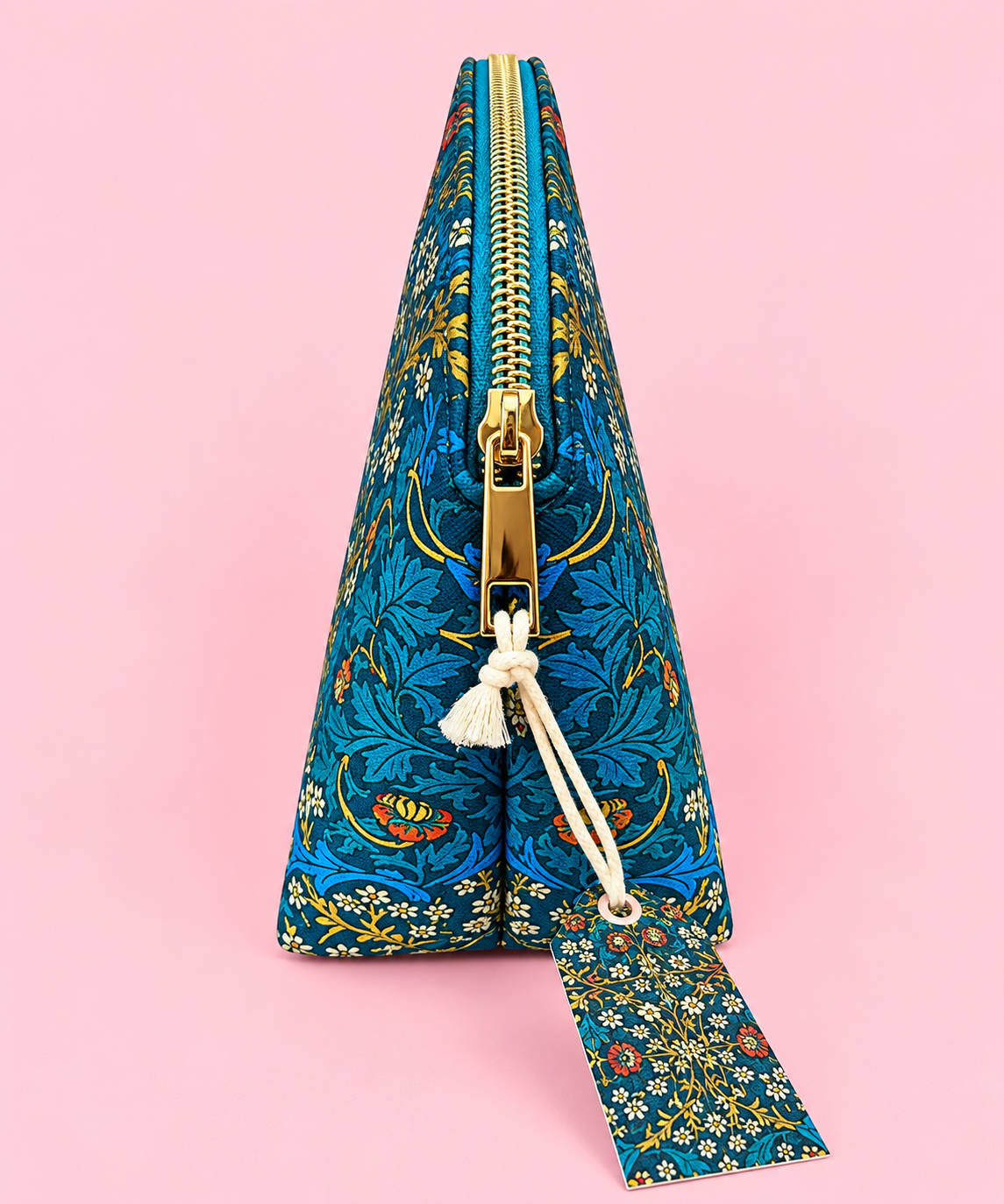 💙William Morris Golden Lily Cosmetic Bag 🌼✨