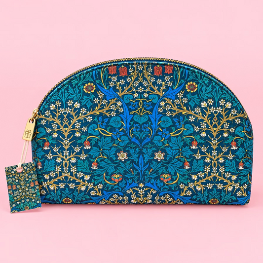💙William Morris Golden Lily Cosmetic Bag 🌼✨