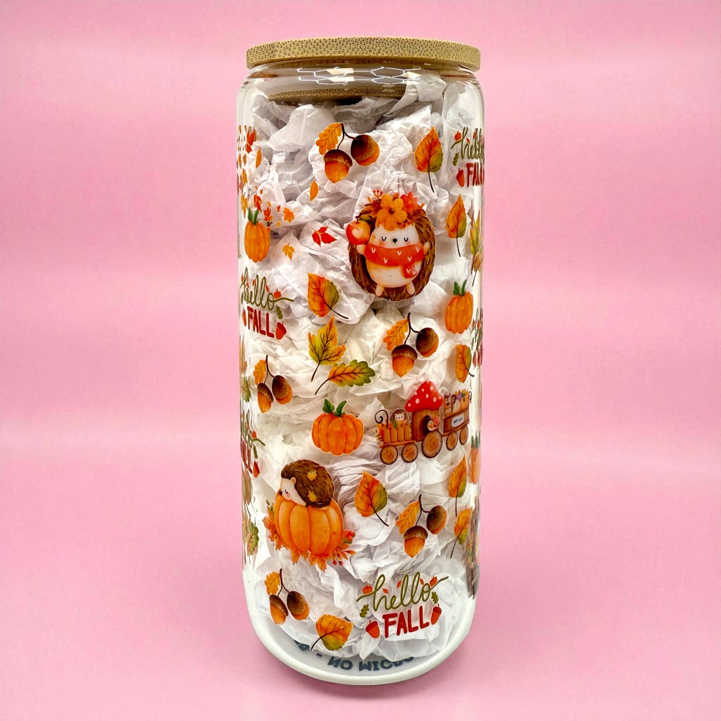 🍂🦔 Hello Fall Hedgehog Cup – 20oz