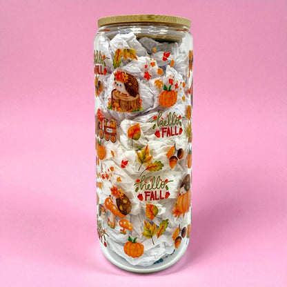 🍂🦔 Hello Fall Hedgehog Cup – 20oz