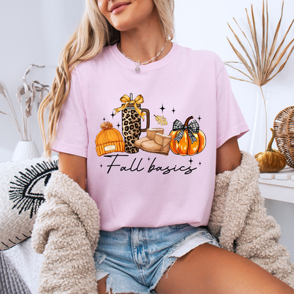 🍁🎃 Fall Basics Vibes ☕🧣
 Tee 🍁☕100% Organic cotton