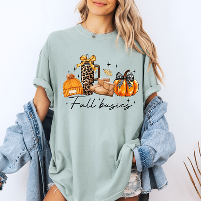 🍁🎃 Fall Basics Vibes ☕🧣
 Tee 🍁☕100% Organic cotton
