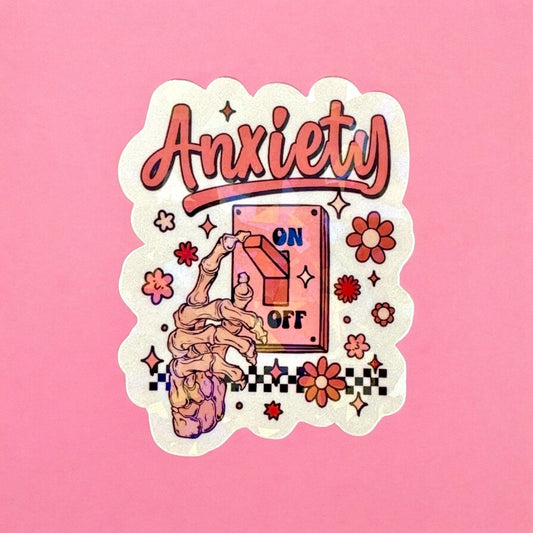 Vinyl Sticker Anxiety On/Off