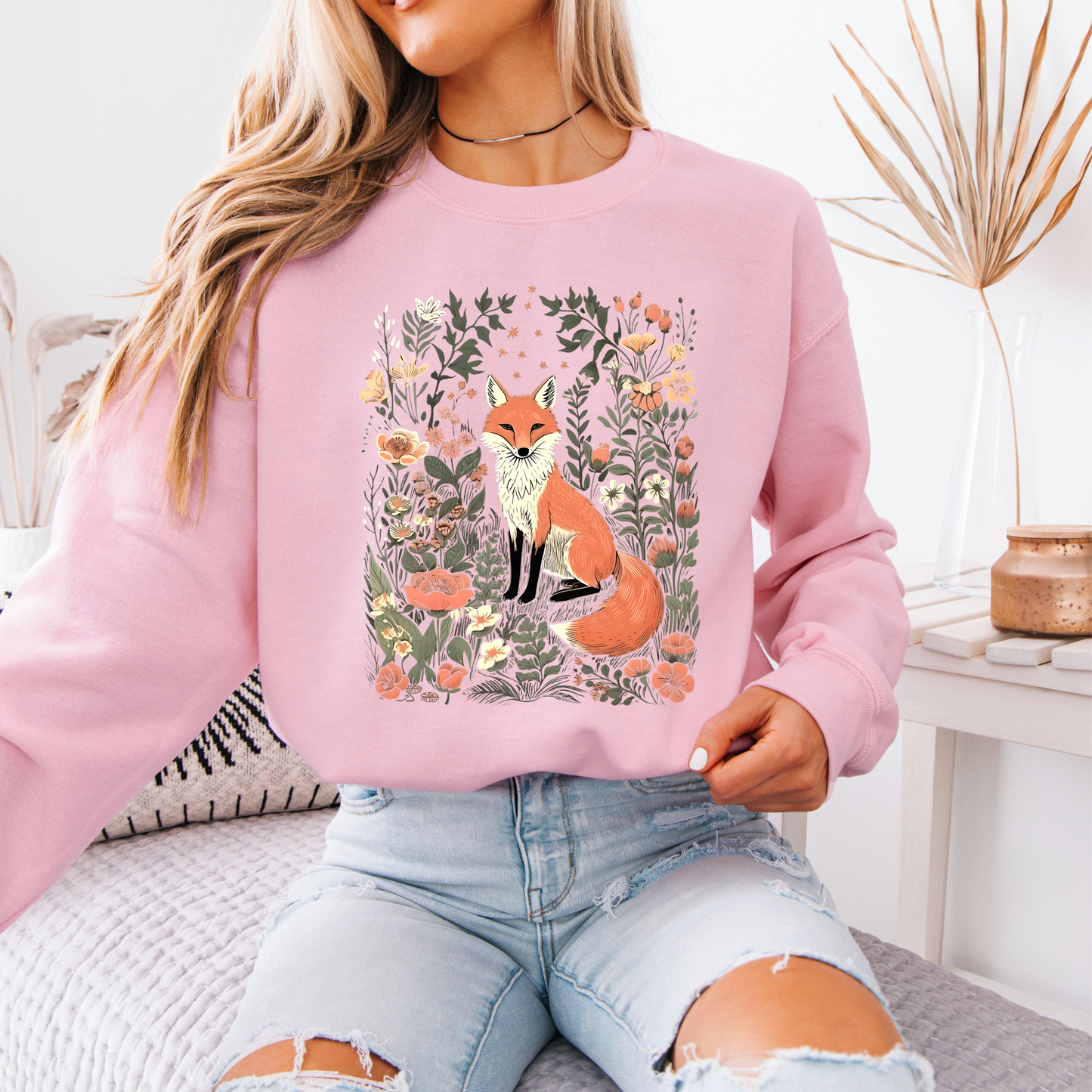🦊🍁 Woodland Fox Cotton Sweatshirt✨