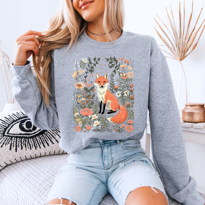 🦊🍁 Woodland Fox Cotton Sweatshirt✨