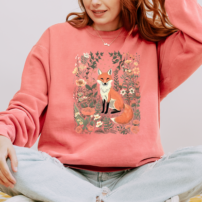 🦊🍁 Woodland Fox Cotton Sweatshirt✨