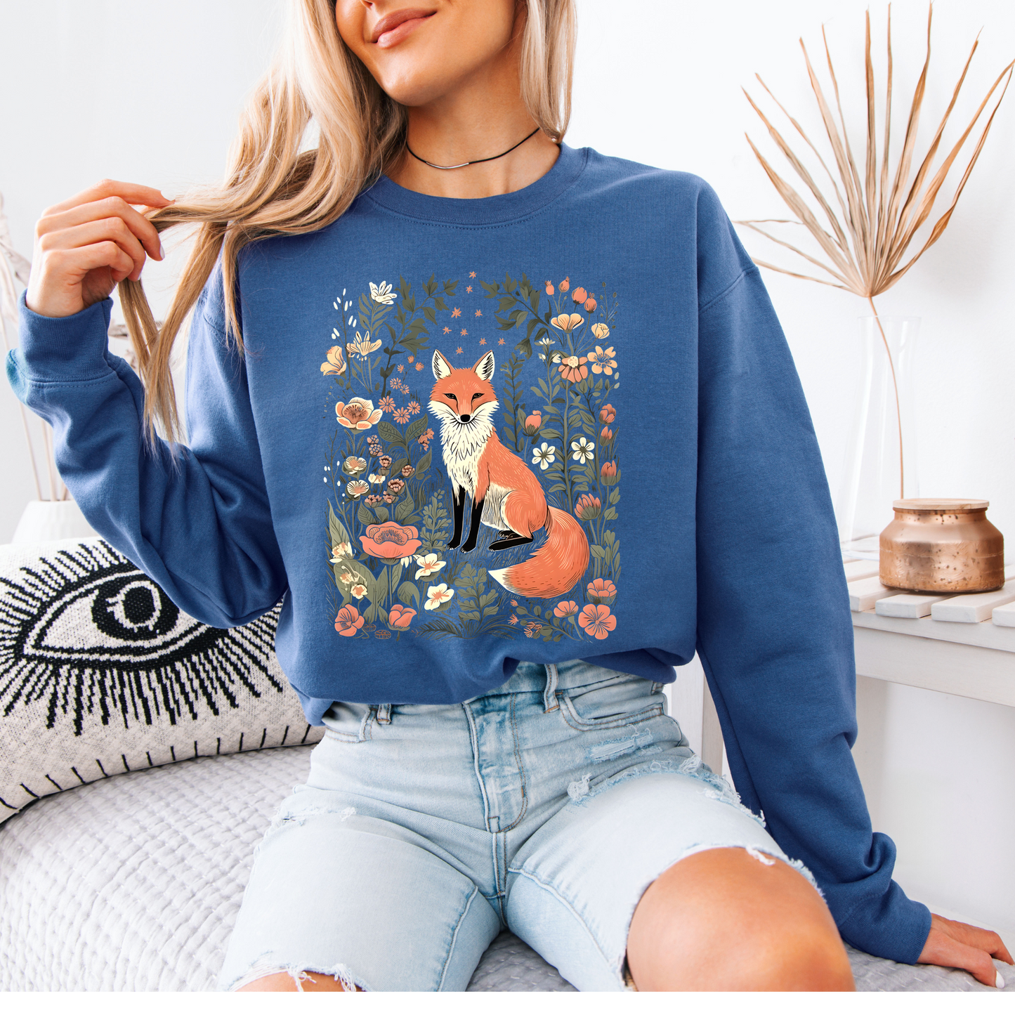 🦊🍁 Woodland Fox Cotton Sweatshirt✨