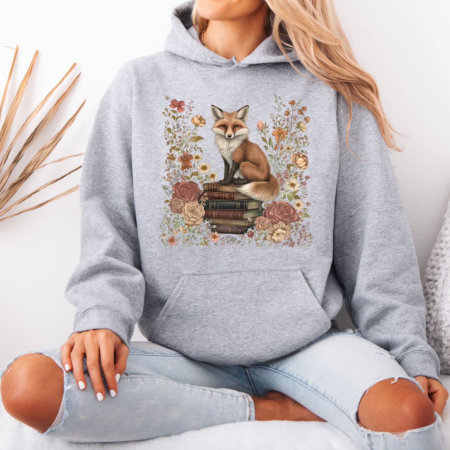 🦊📖 Bookish Fox Hoodie Luxuriously Thick Hoodie✨