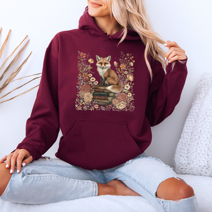 🦊📖 Bookish Fox Hoodie Luxuriously Thick Hoodie✨