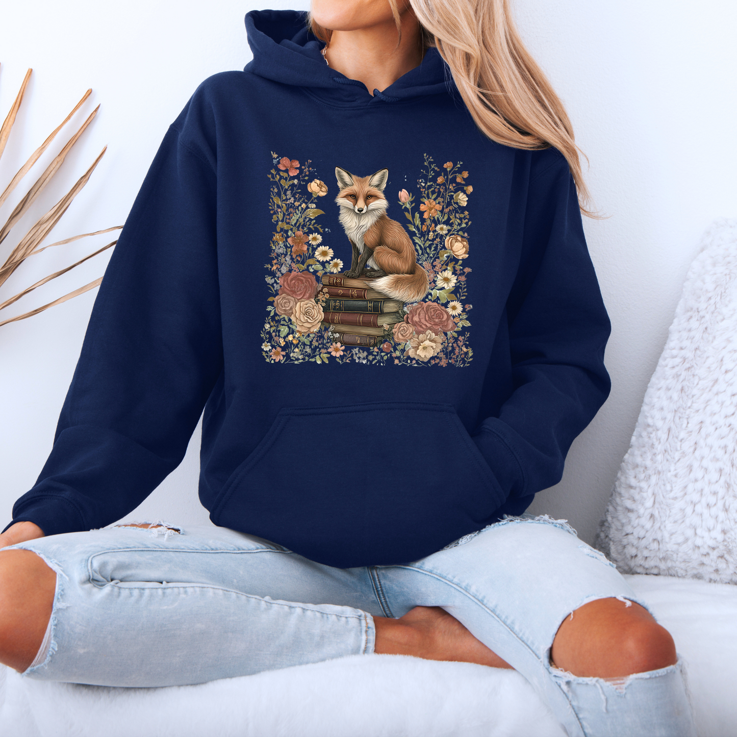 🦊📖 Bookish Fox Hoodie Luxuriously Thick Hoodie✨