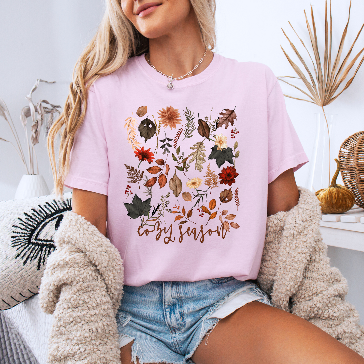 🍂✨ Cozy Season Tee 100% Organic cotton🌼