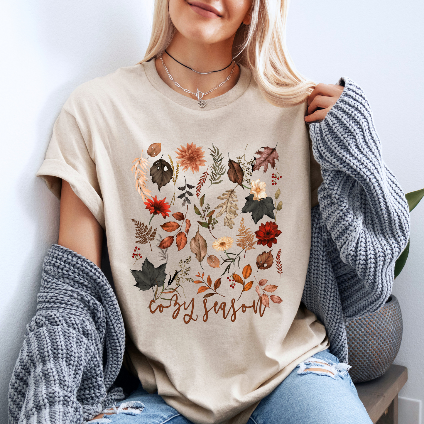 🍂✨ Cozy Season Tee 100% Organic cotton🌼