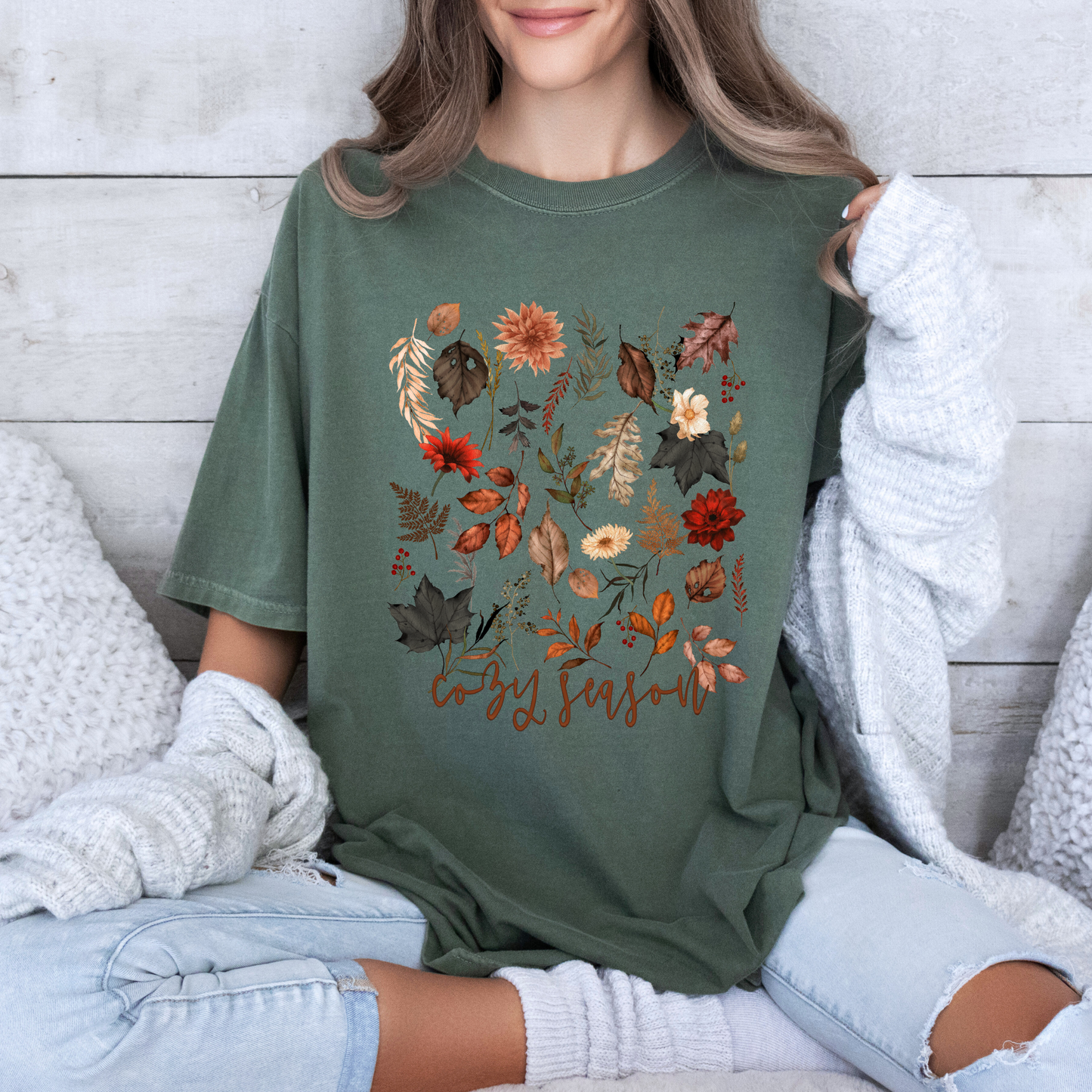 🍂✨ Cozy Season Tee 100% Organic cotton🌼