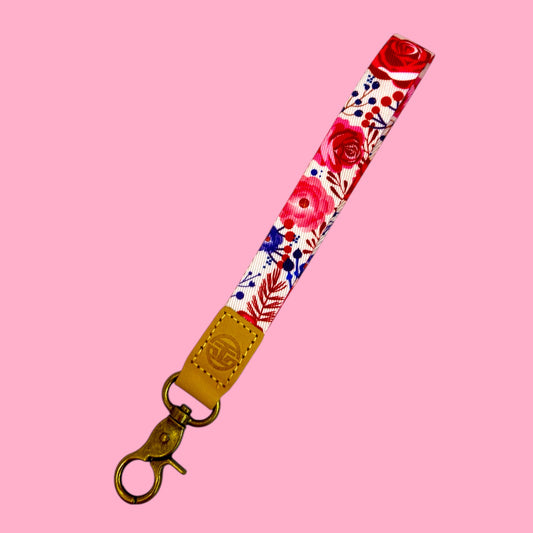 Rosy Romance Wristlet Keychain 🌹✨