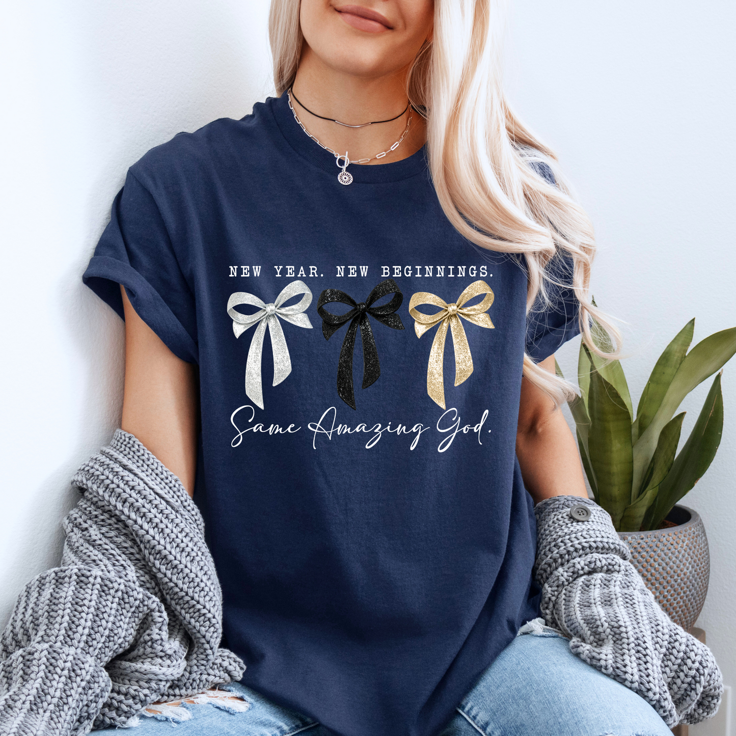 ✨New Year New Beginnings Same Amazing God 100% Organic Cotton T-Shirt