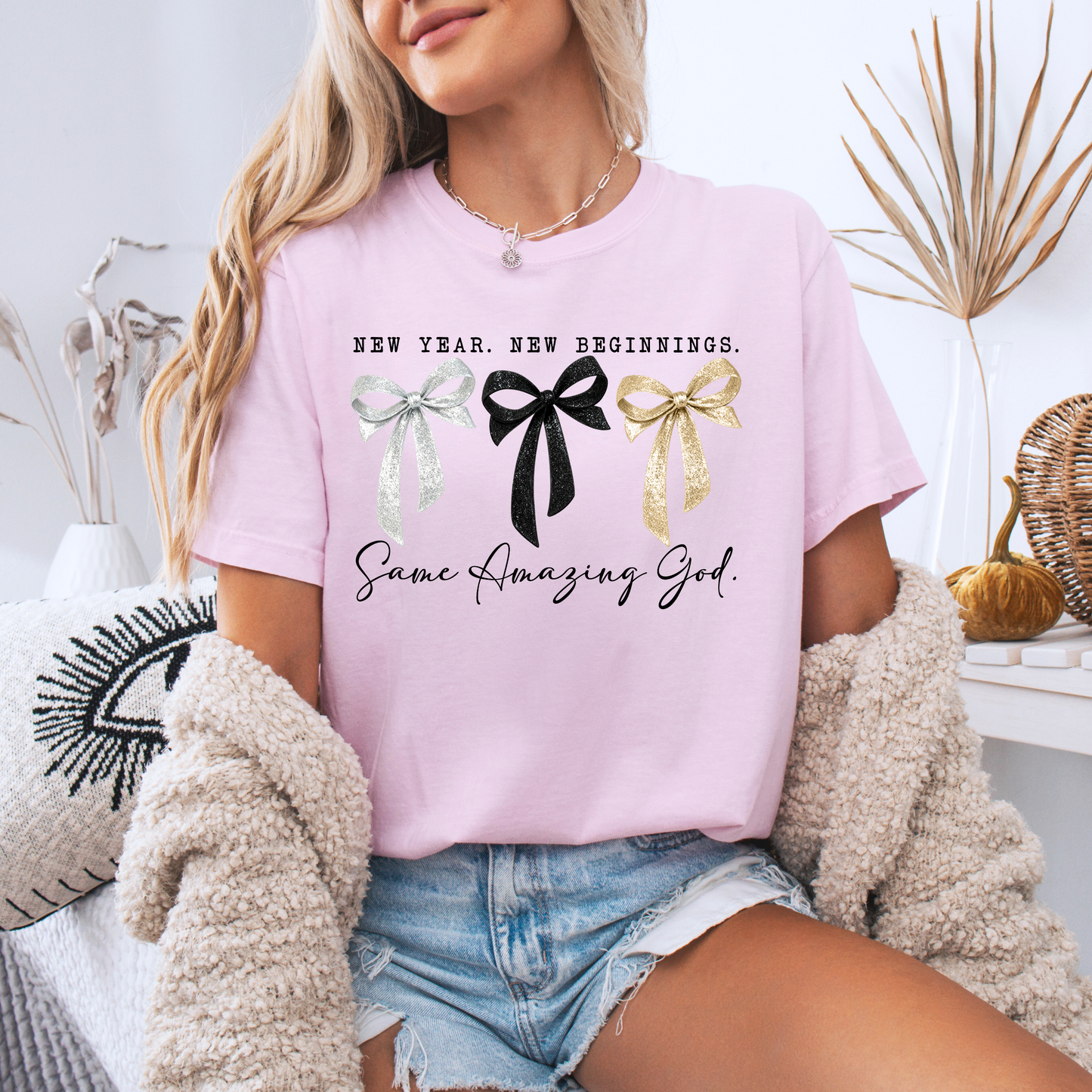 ✨New Year New Beginnings Same Amazing God 100% Organic Cotton T-Shirt