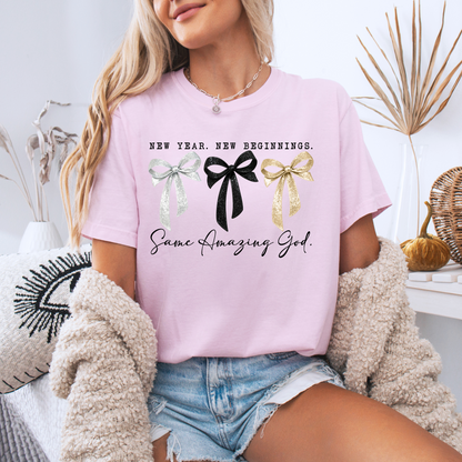 ✨New Year New Beginnings Same Amazing God 100% Organic Cotton T-Shirt