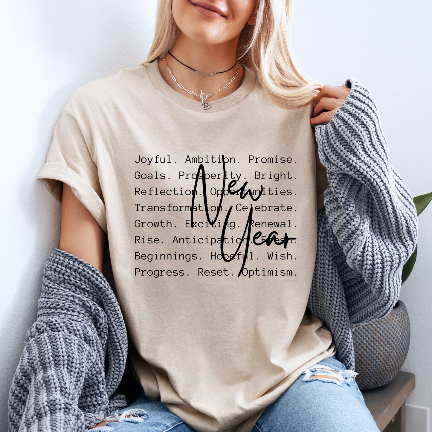 ✨ Hello New Year Affirmations 🤍
100% Organic Cotton T-Shirt