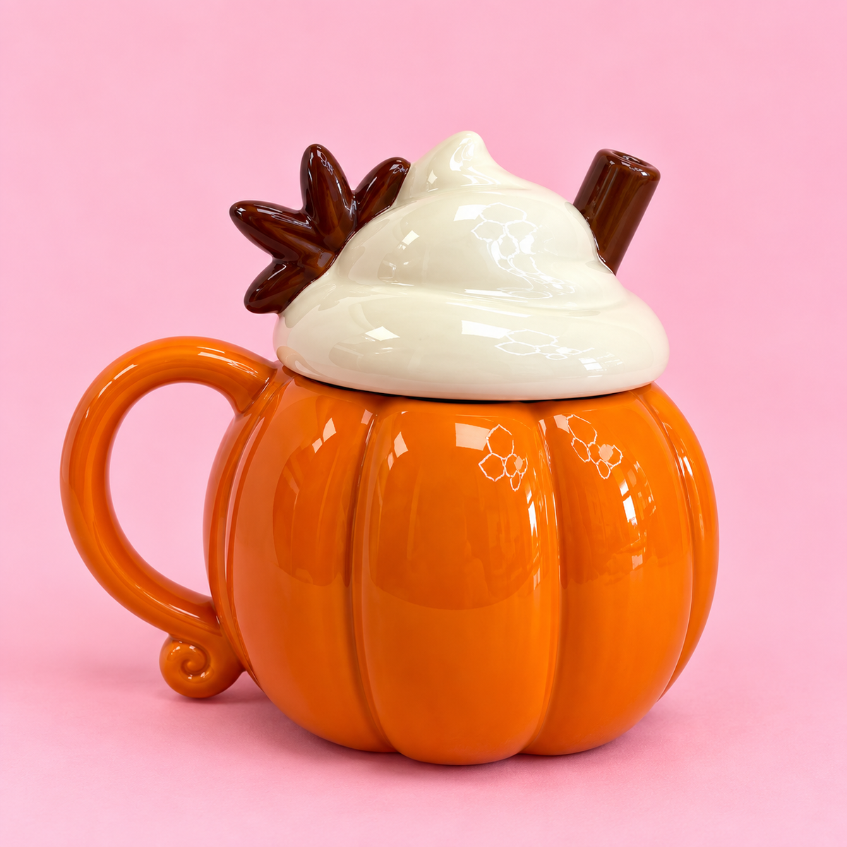 🎃 Pumpkin Spice 14oz Mug with Lid 🍂☕️