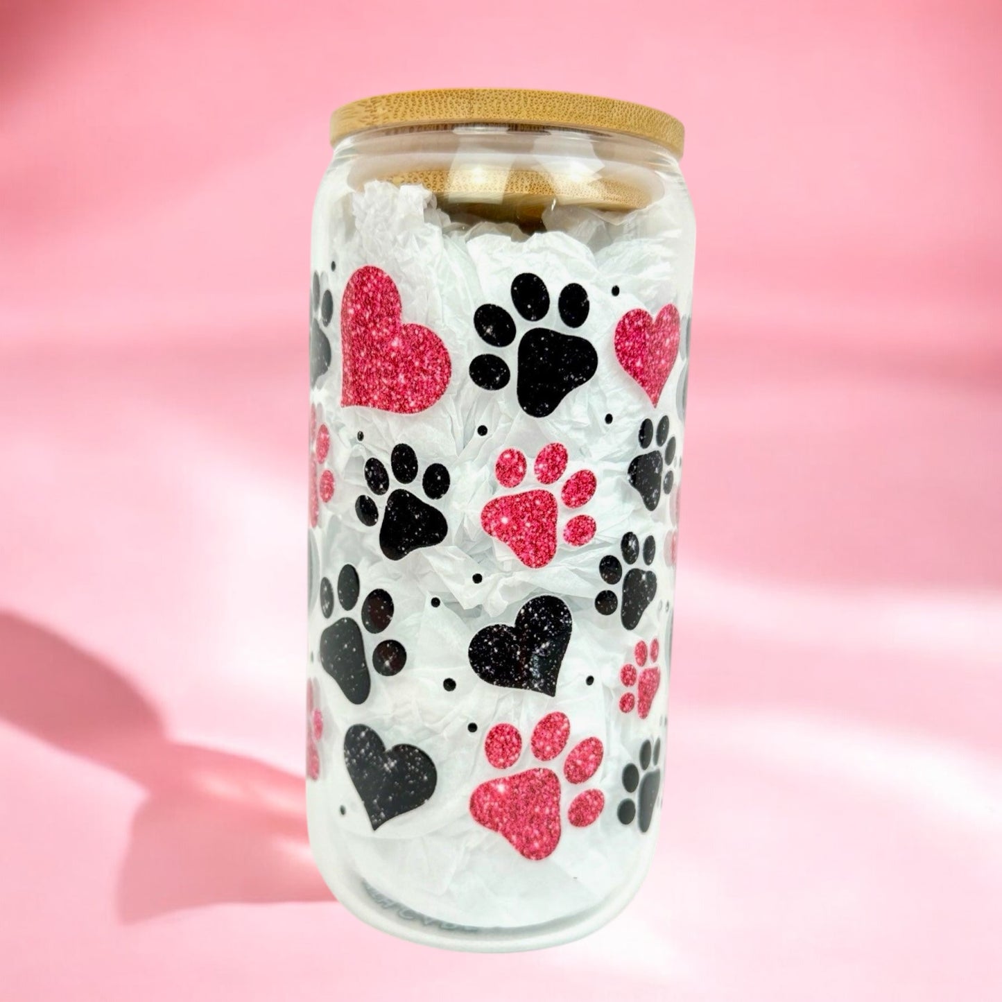 Dog Mum 16oz (455ml) Iced Coffee Glass Cup