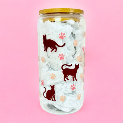 Cat Mum 16oz (455ml) Iced Coffee Glass Cup