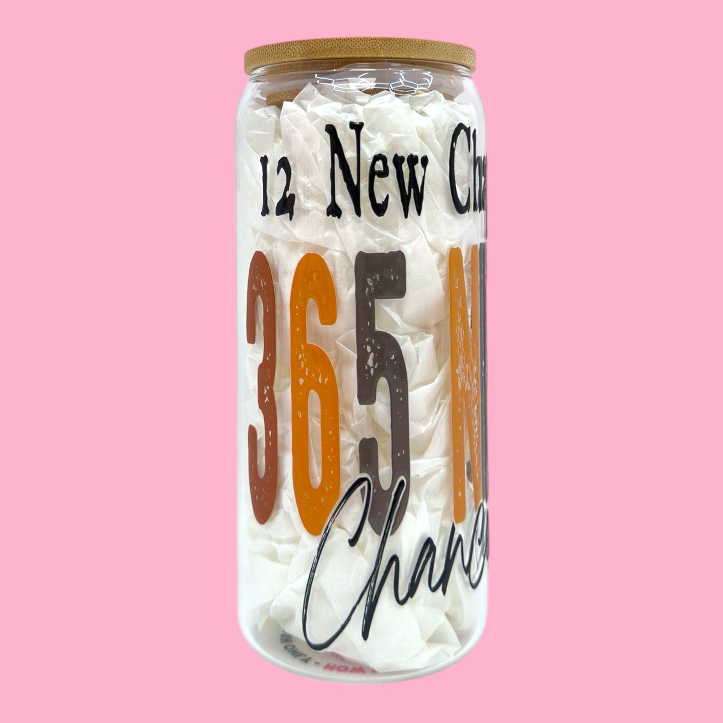 📖✨ New Chapters 365 Chances 20oz Glass Cup ✨📖