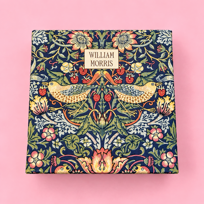🍓 William Morris Strawberry Thief Memo Box with Drawer 🍓
