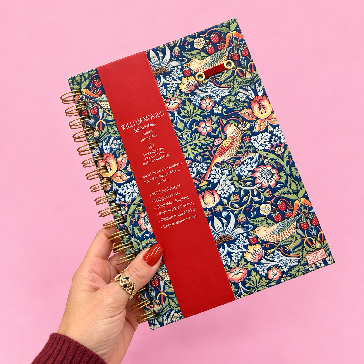 🍓 William Morris Strawberry Thief A5 Organiser Notebook 🍓