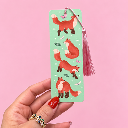 🦊 Woodland Fox Bookmark with Tassel 🌿📚