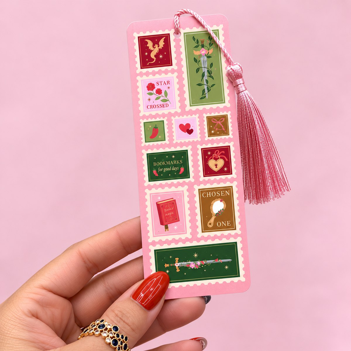 💕 Romantasy Reader Bookmark with Tassel 📚✨