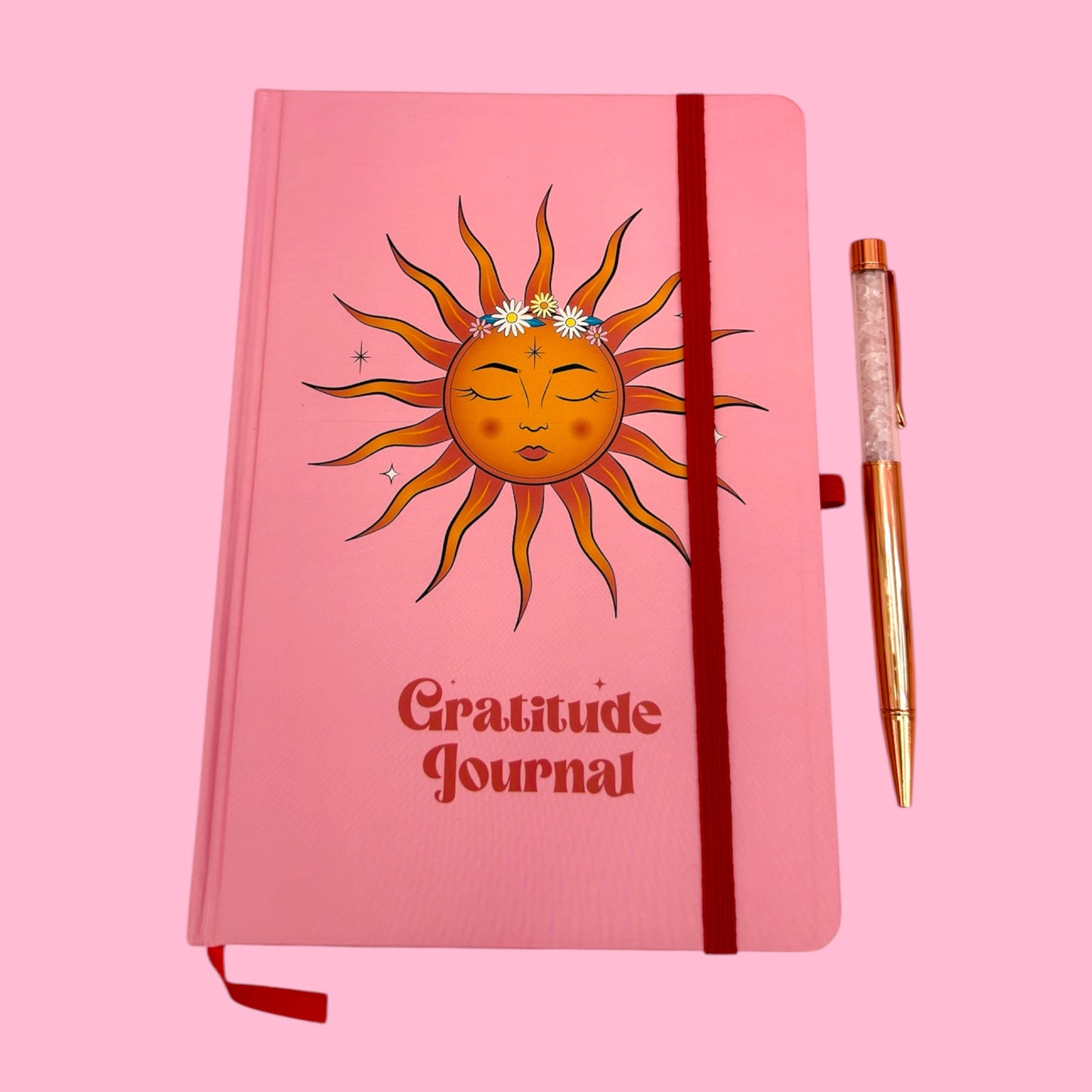 🌞💖 Gratitude Journal with Crystal Pen ✨