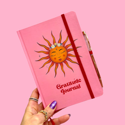 🌞💖 Gratitude Journal with Crystal Pen ✨