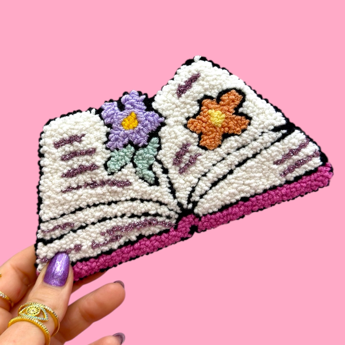 Blooming Book Coaster 📖🌸✨