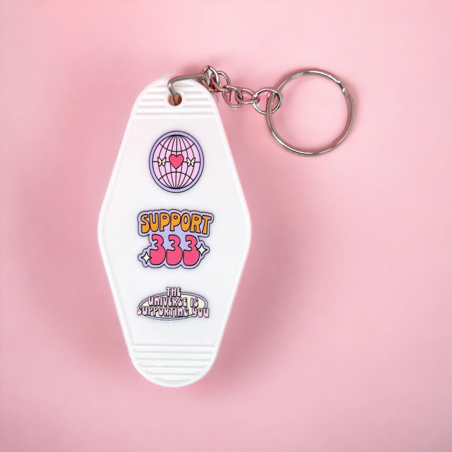 Angel Numbers Motel Keyring