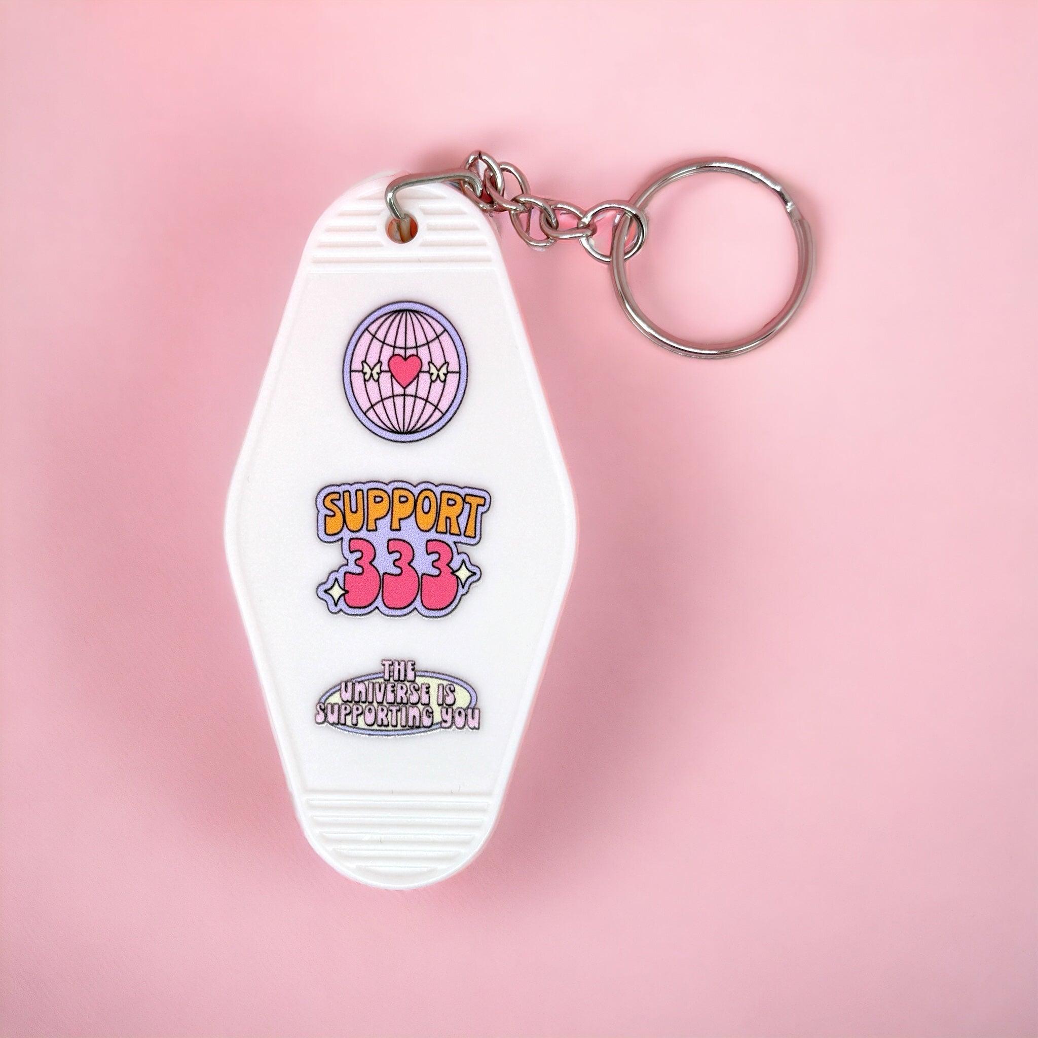 Angel Numbers Motel Keyring