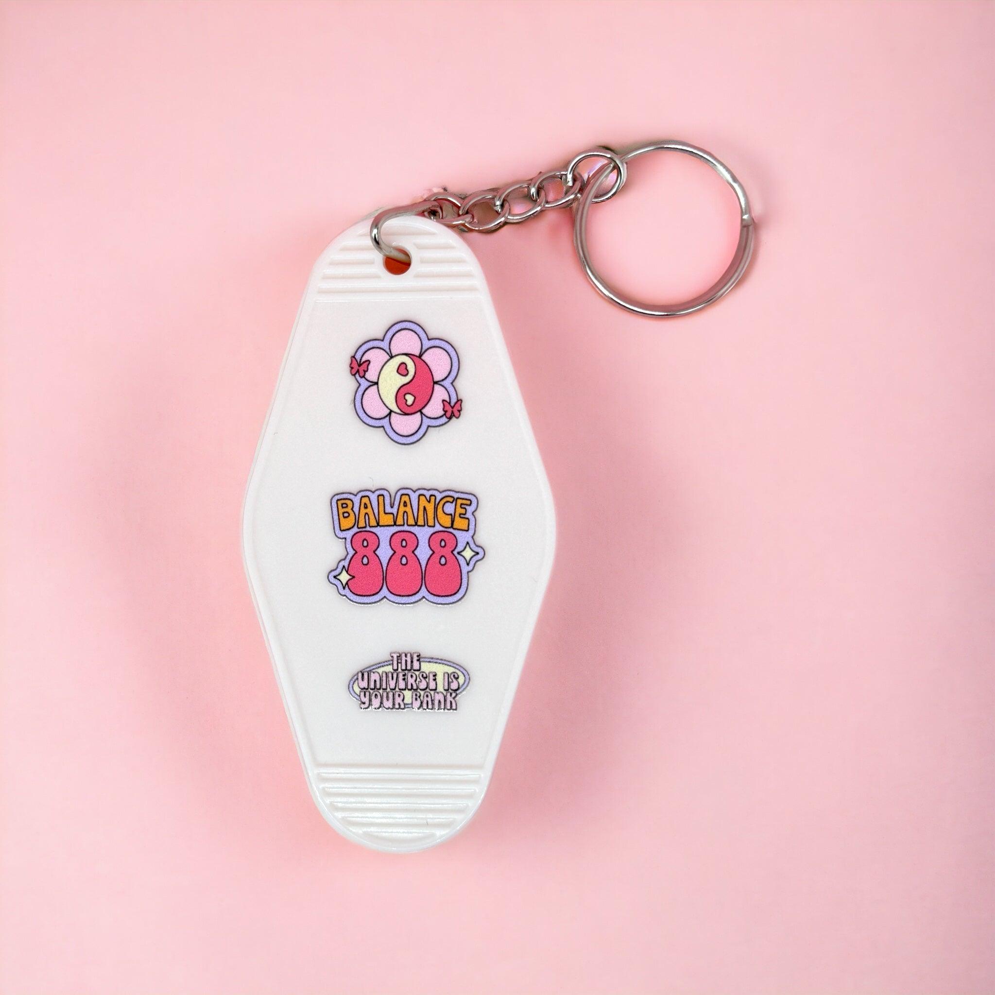 Angel Numbers Motel Keyring