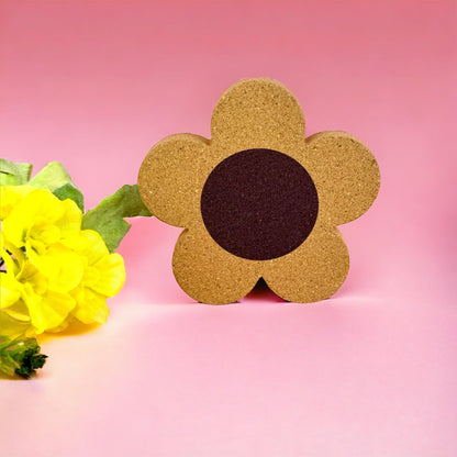 Cork Daisy Coaster