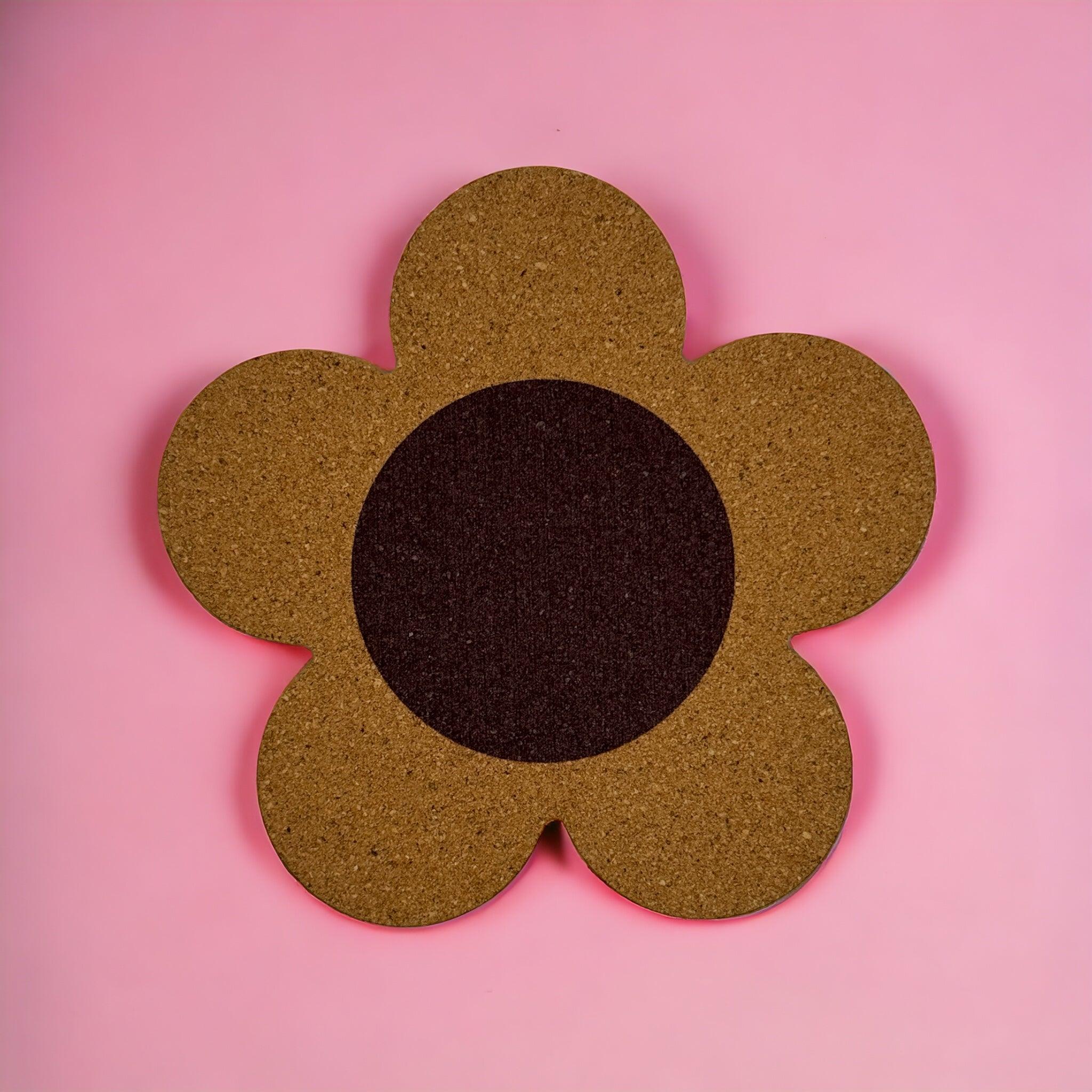 Cork Daisy Coaster