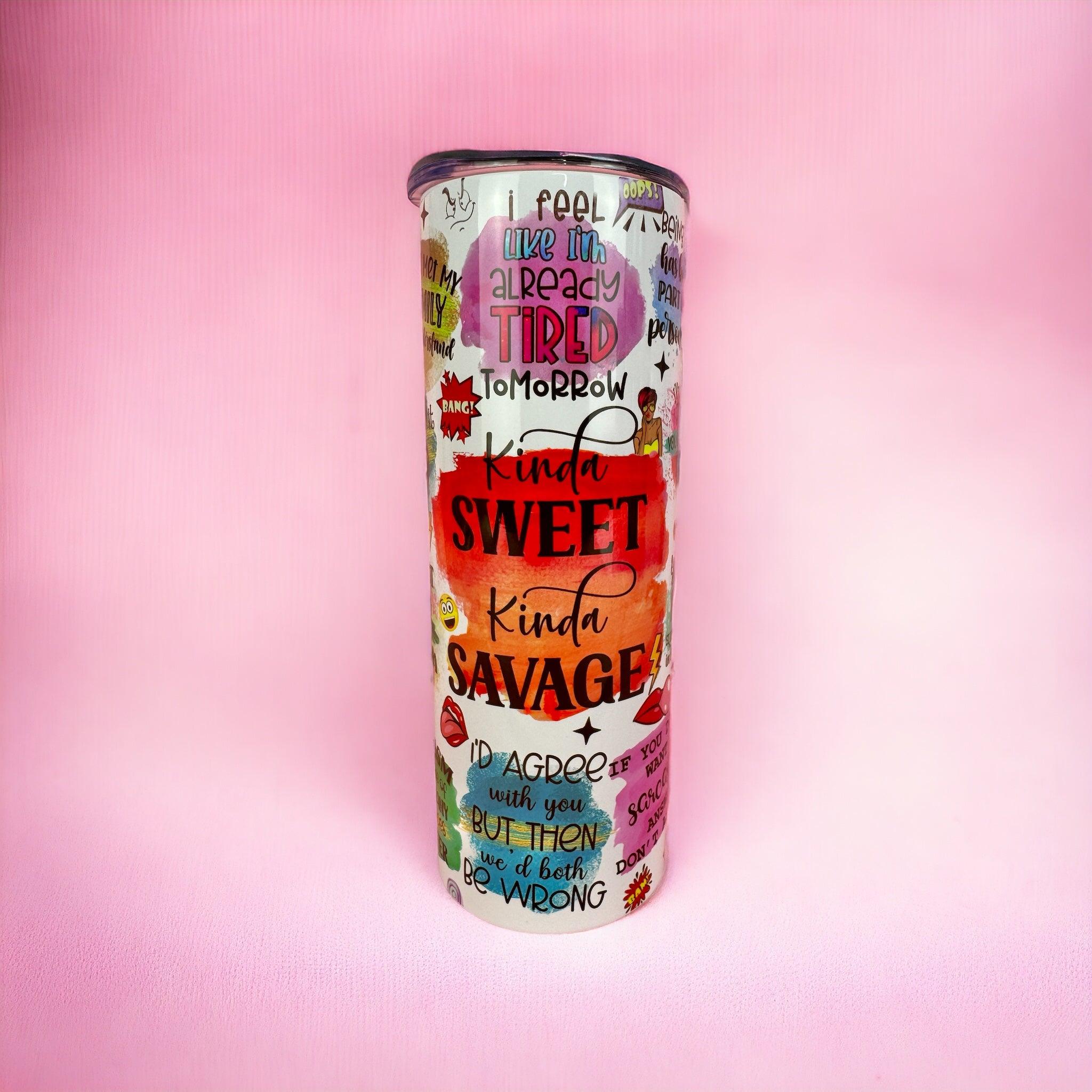 Sweet Savage Stainless Steel Thermal Tumbler 20oz (590ml)