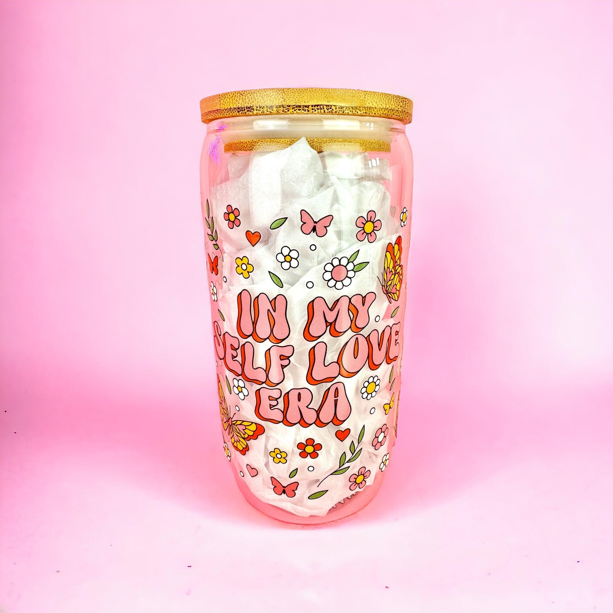 ‘In My Self Love Era’ 16oz (455ml) Iced Coffee Glass Cup